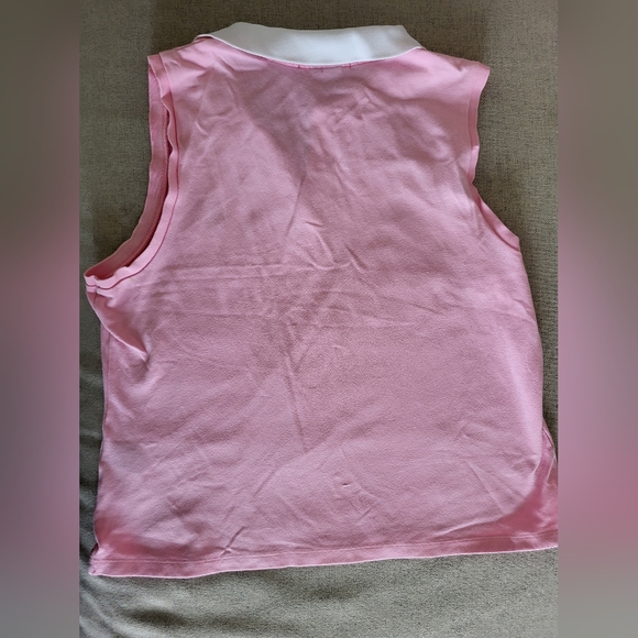 Bubble gum pink Ralph Lauren Sleeveless Polo size Large - Picture 4 of 6